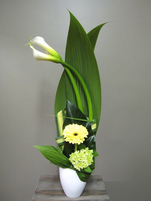 Composition florale Clarté - Fleuriste Abaca