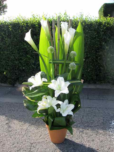 Calla et lys - Fleuriste Abaca