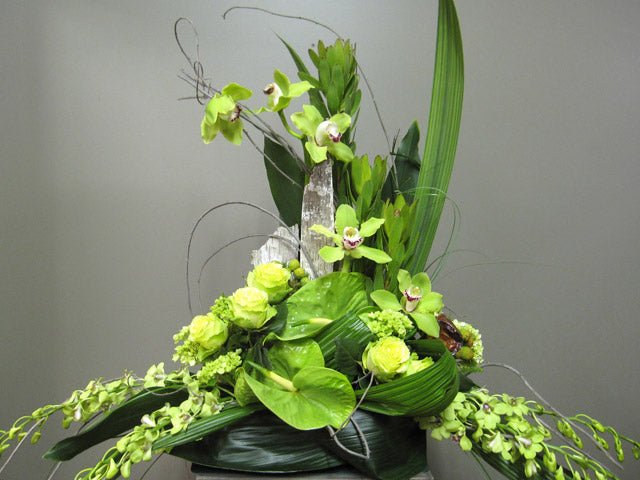Fleurs pour cercueil - Fleuriste Abaca