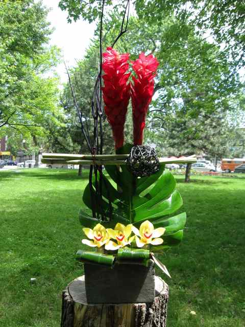 Ginger et cymbidium - Fleuriste Abaca