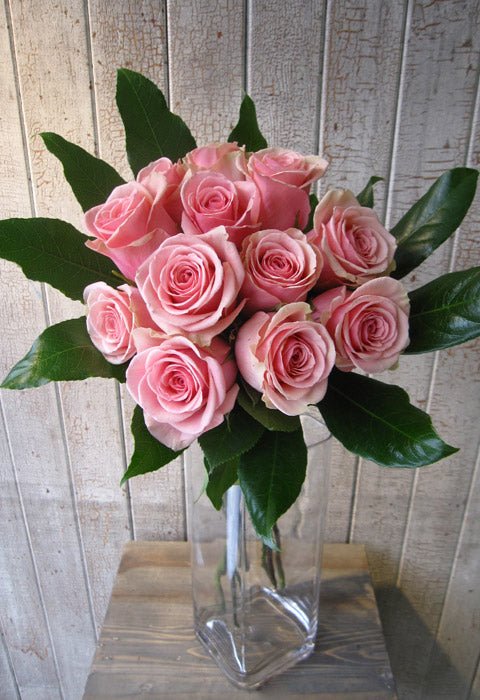 Roses roses - Fleuriste Abaca
