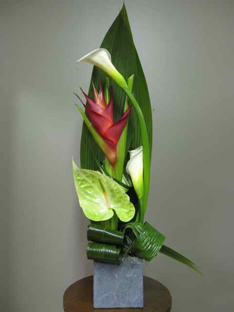 Composition de fleurs Équilibre - Fleuriste Abaca