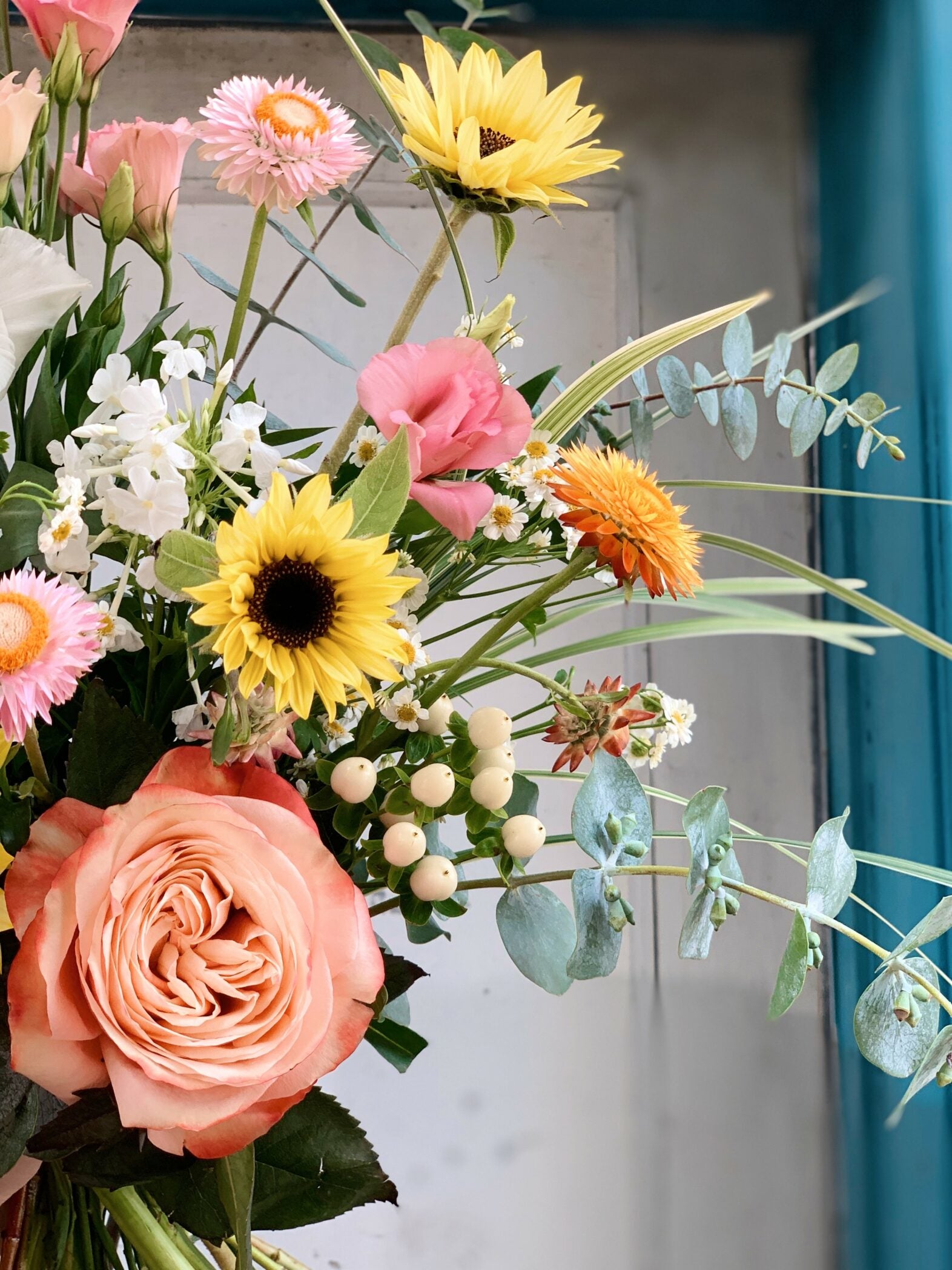Bouquet d'été pastel - Fleuriste Abaca
