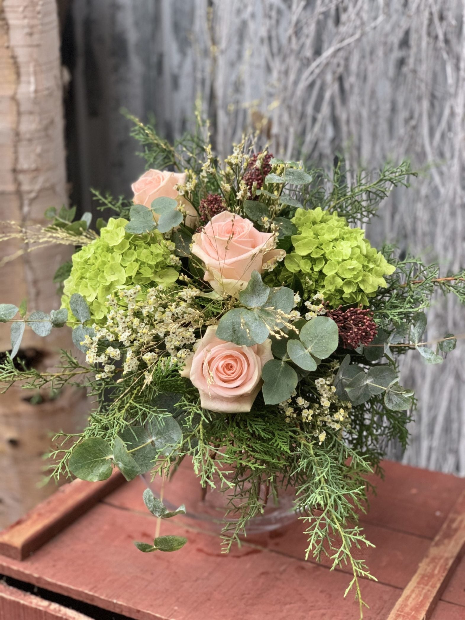 Bouquet douceur de Noël - Fleuriste Abaca