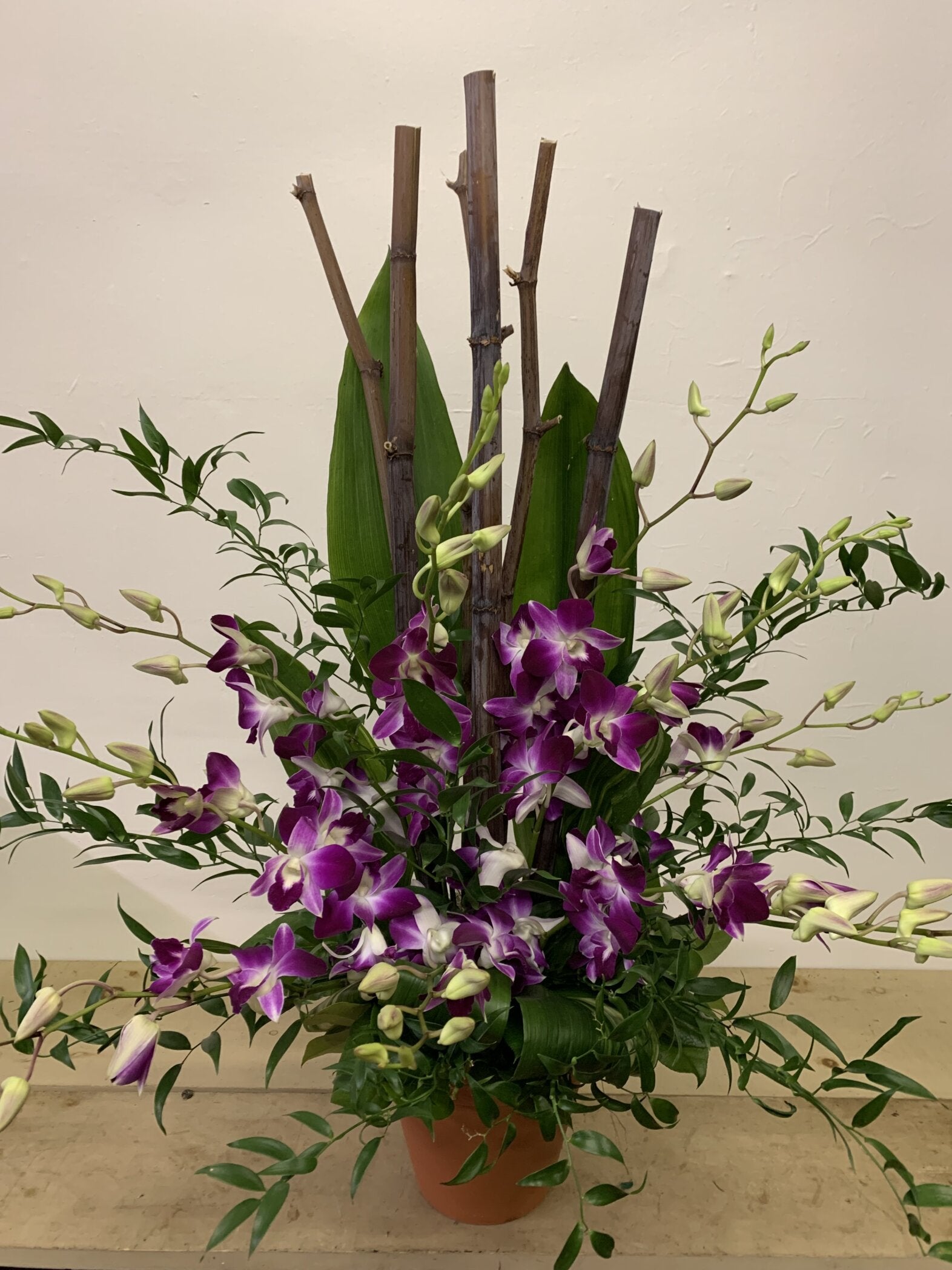 Montage de fleurs Sérénité - Fleuriste Abaca