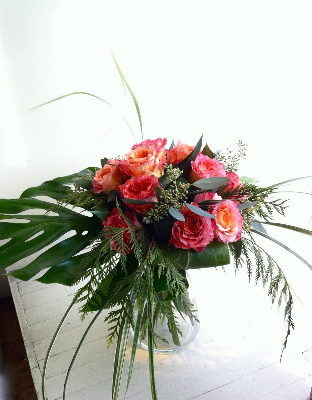 Roses Esprit Libre - Fleuriste Abaca