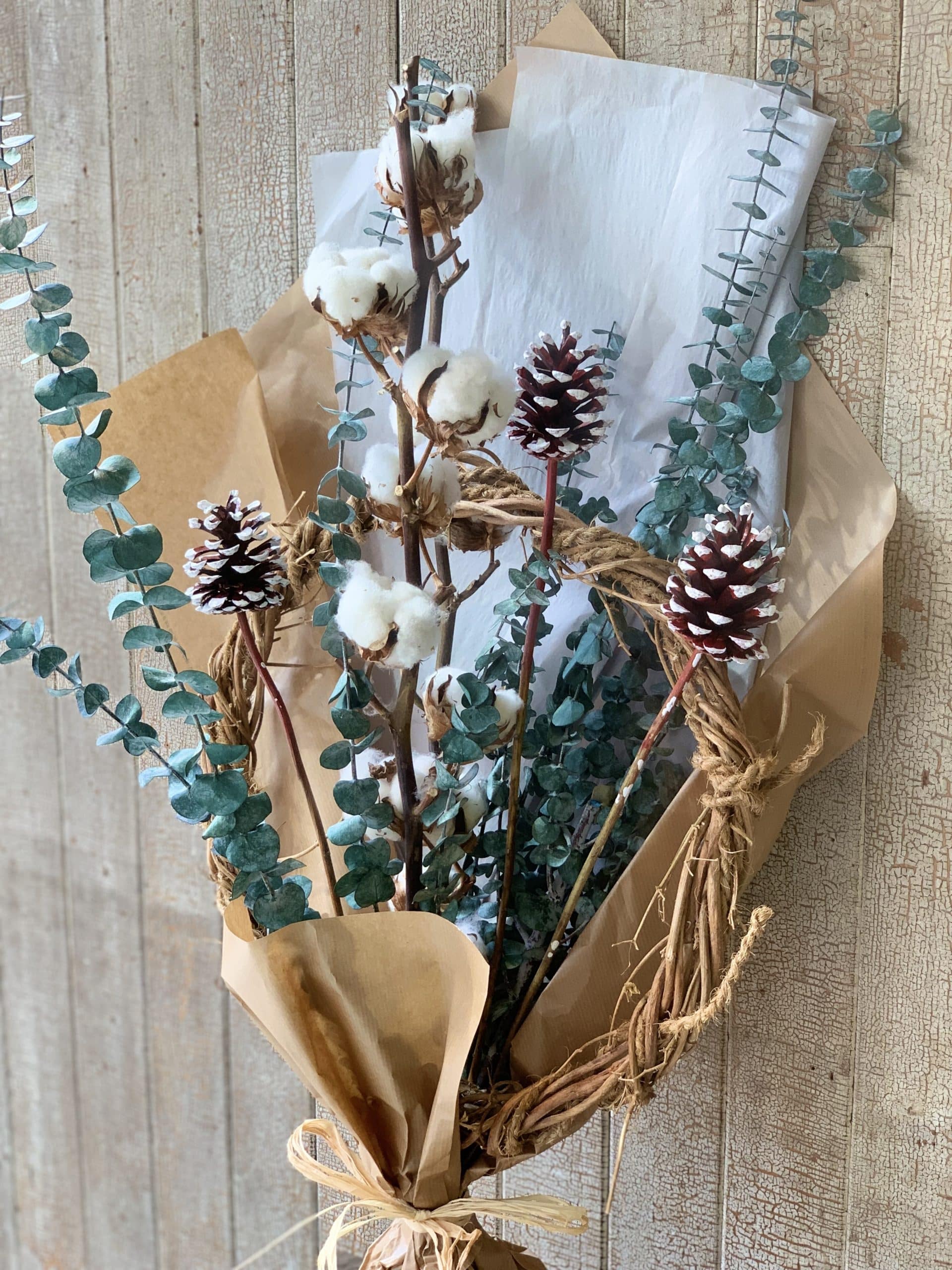 Fleurs séchées de Noël - Fleuriste Abaca