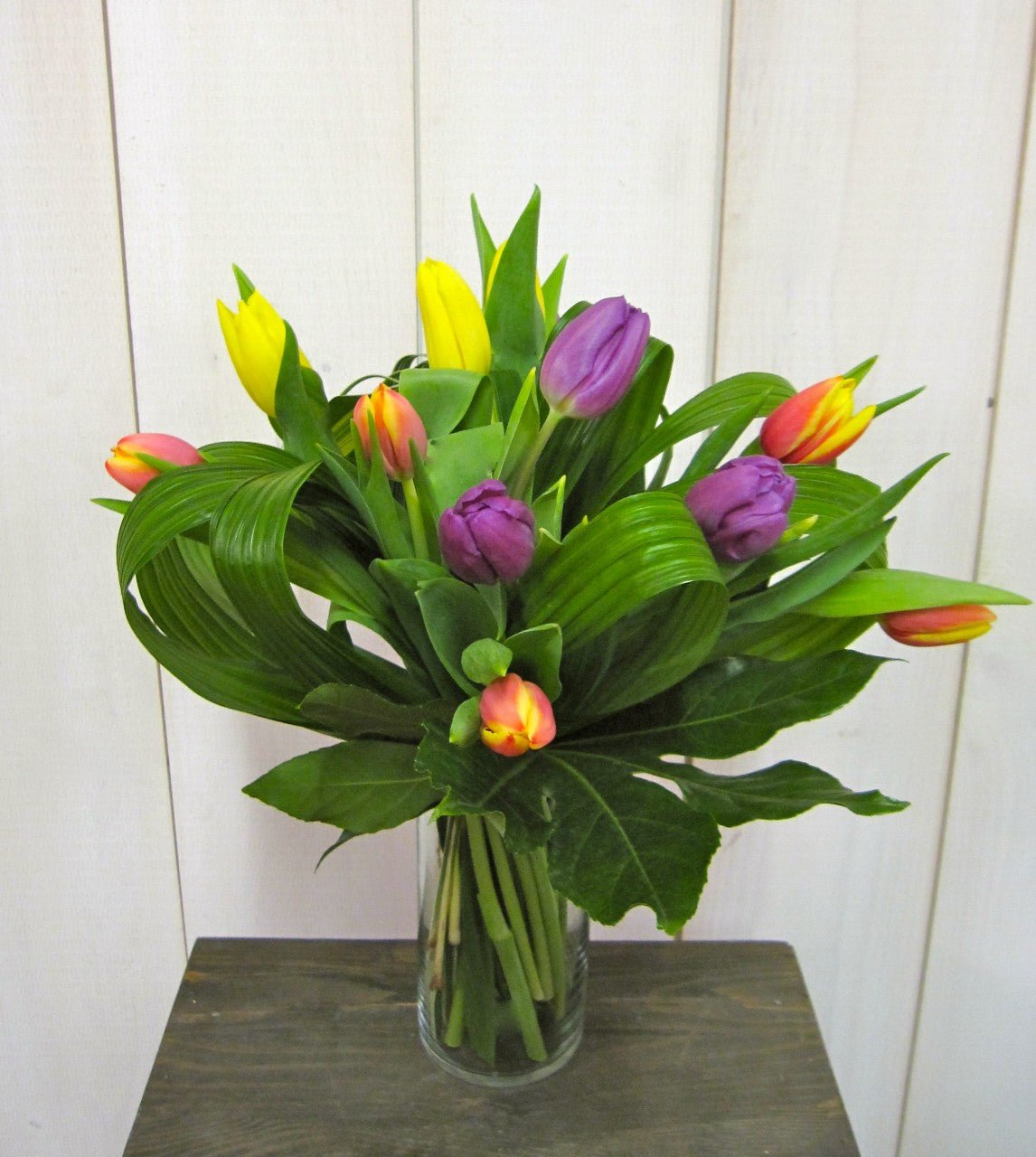 Tulipes aux couleurs variées - Fleuriste Abaca