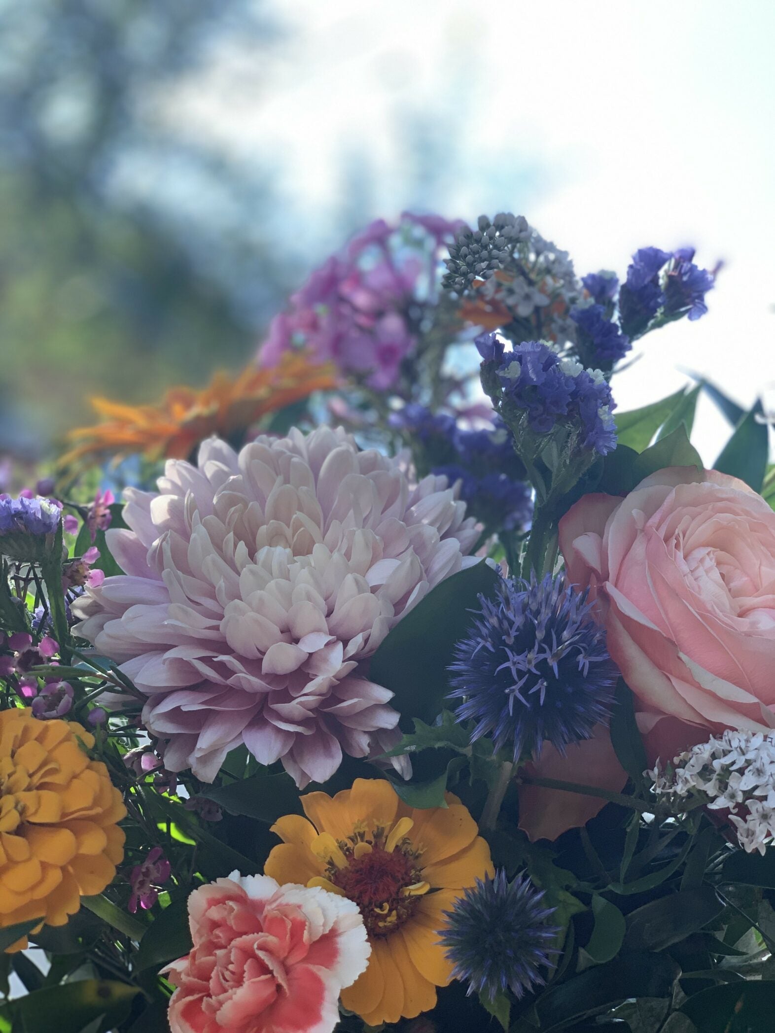 Bouquet d'été coloré - Fleuriste Abaca