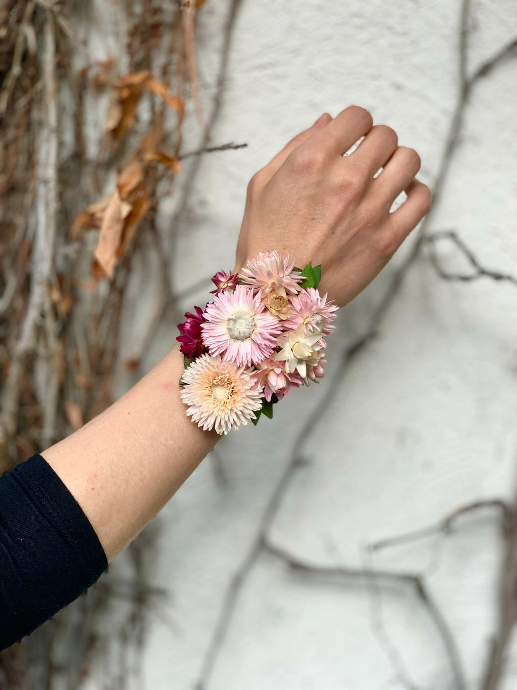 Bracelet de fleurs séchées - Fleuriste Abaca
