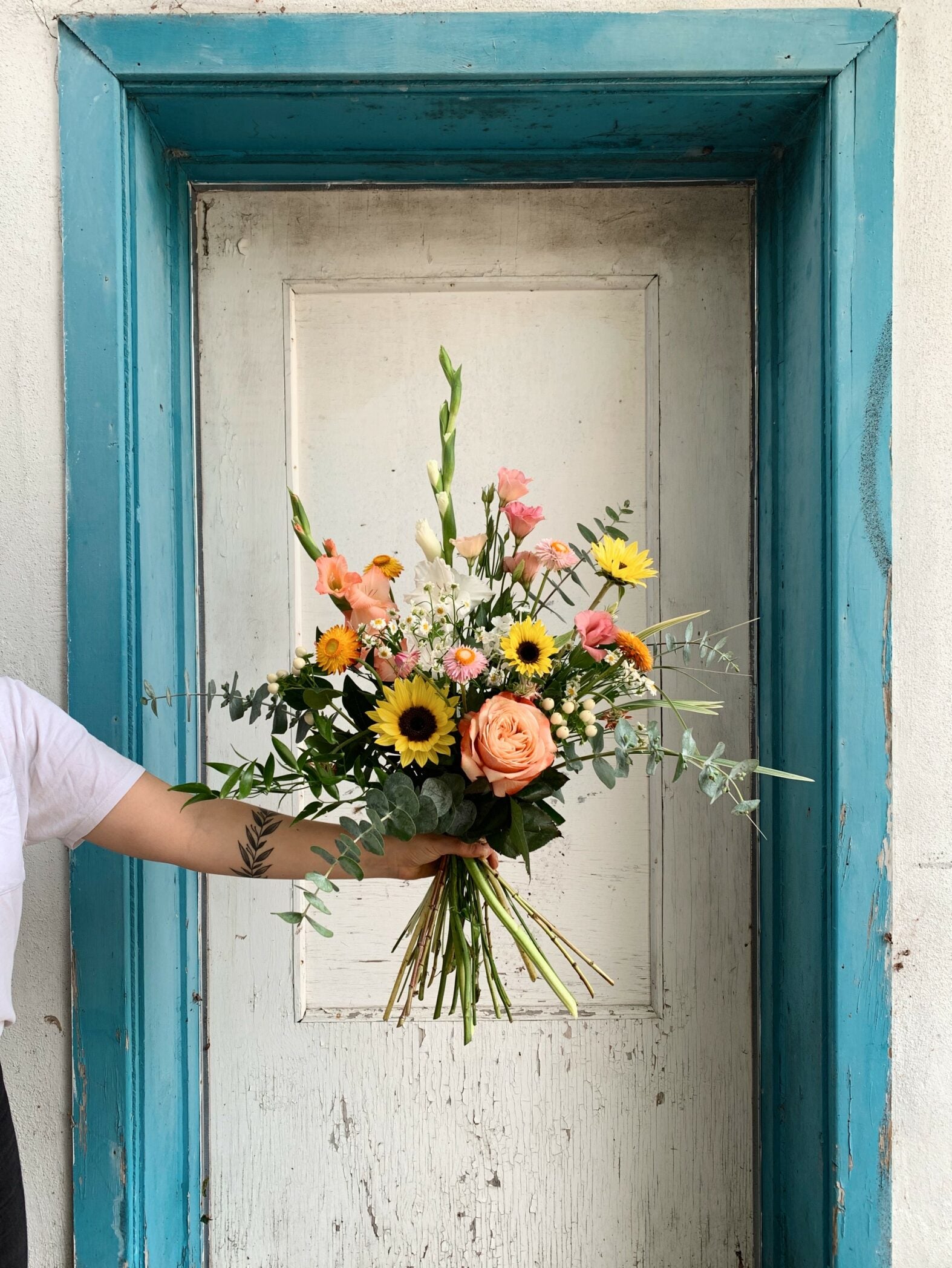 Bouquet d'été pastel - Fleuriste Abaca