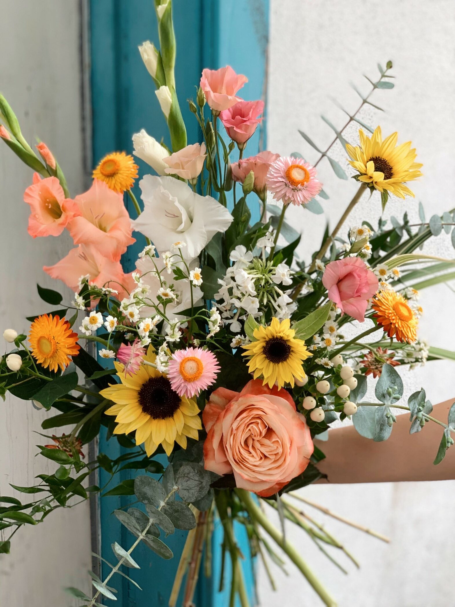 Bouquet d'été pastel - Fleuriste Abaca