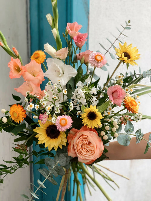 Bouquet d'été pastel - Fleuriste Abaca