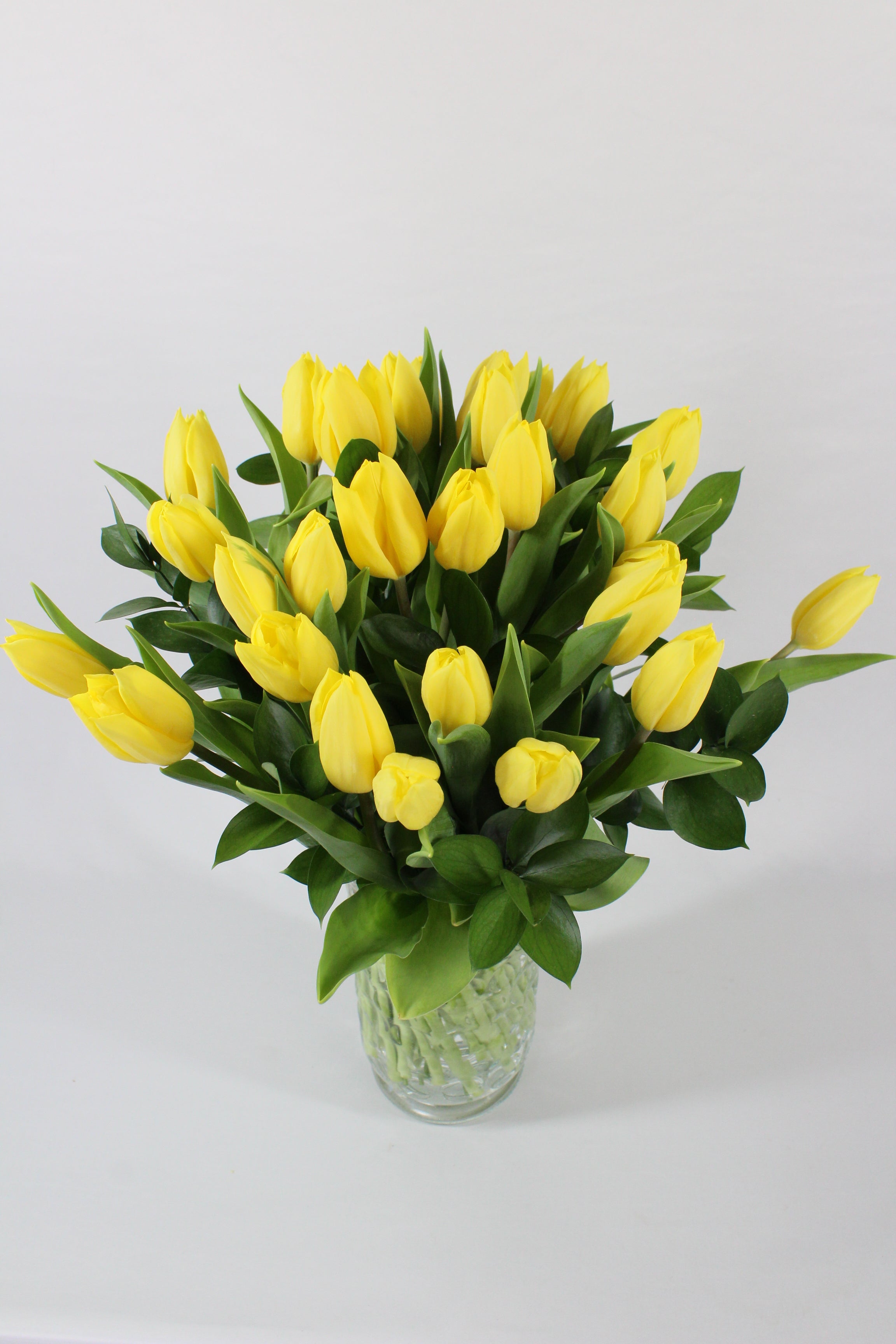 Bouquet de tulipes jaunes - Fleuriste Abaca