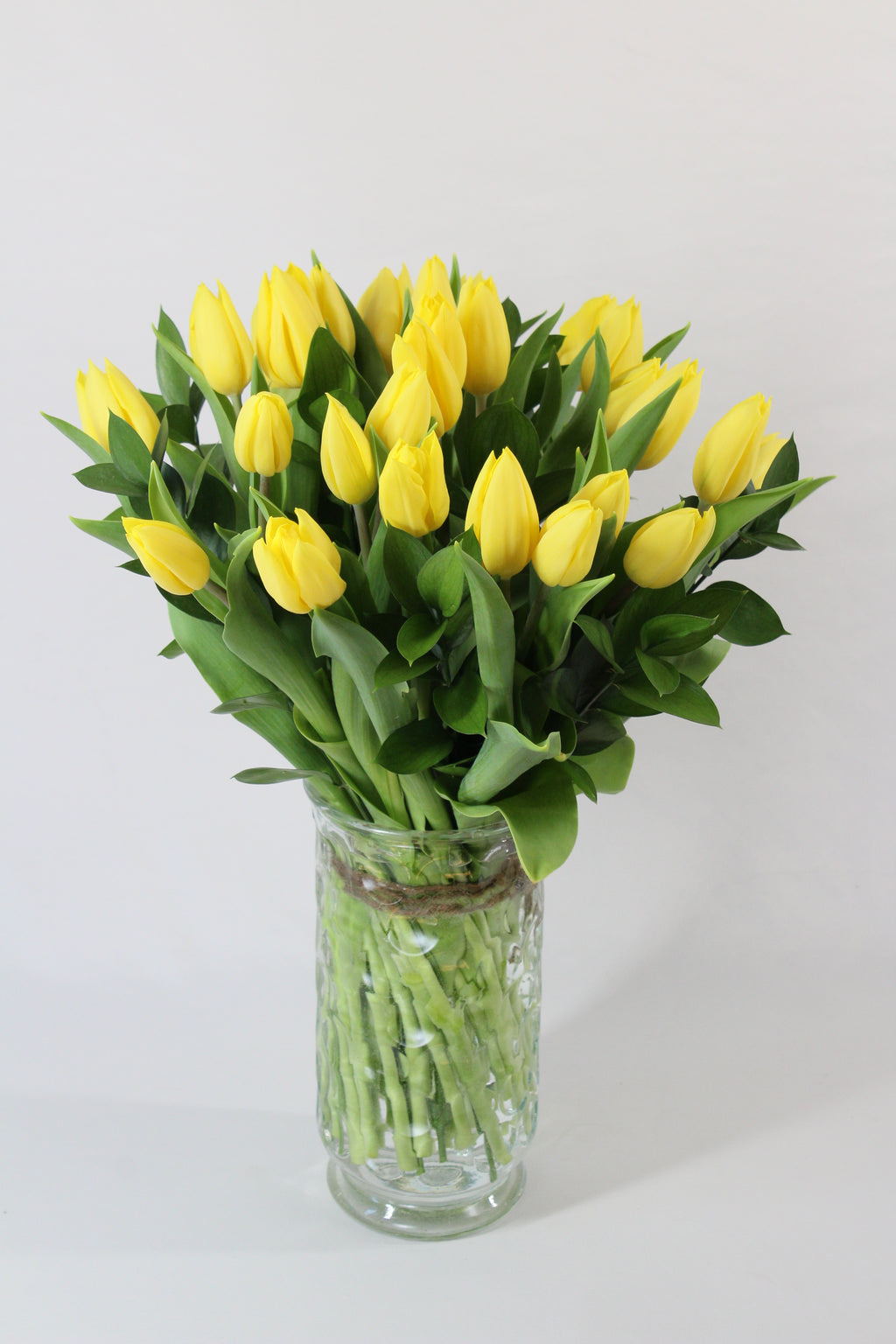 Bouquet de tulipes jaunes - Fleuriste Abaca