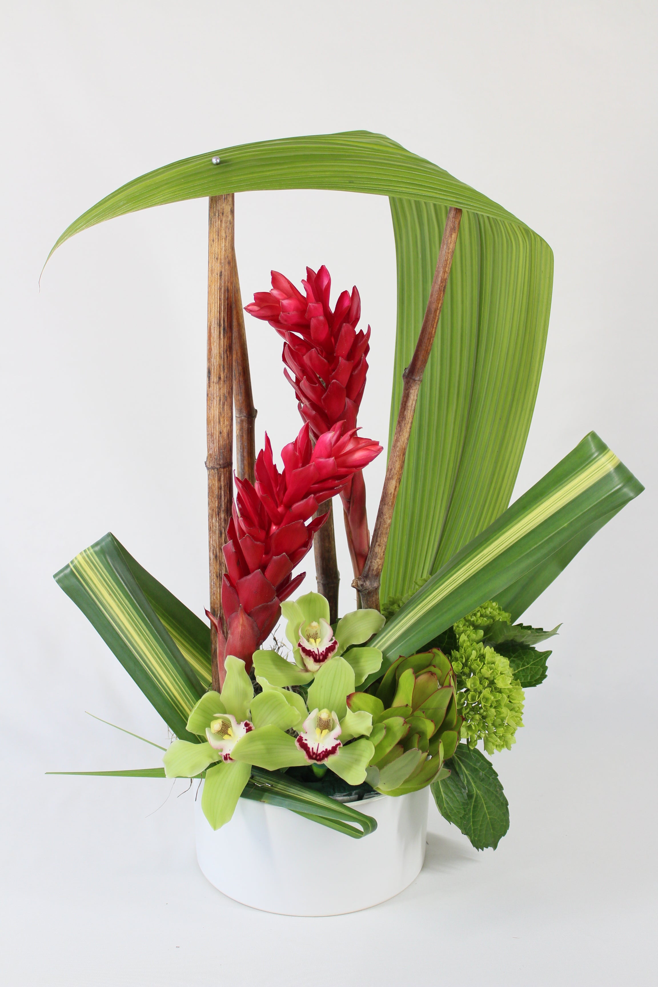 Composition florale Mouvement - Fleuriste Abaca