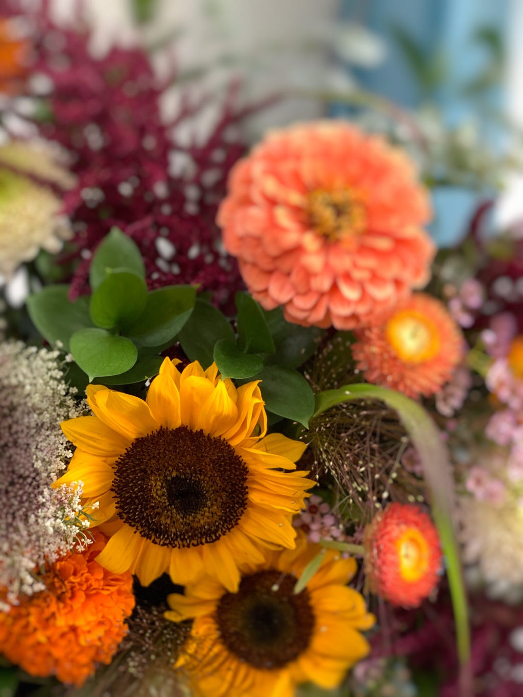 Bouquet de fleurs de saison - Fleuriste Abaca